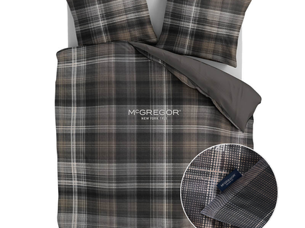 McGregor Dekbedovertrek Katoen-Satijn - Chestnut Plaid