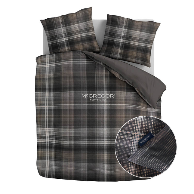 McGregor Dekbedovertrek Katoen-Satijn - Chestnut Plaid