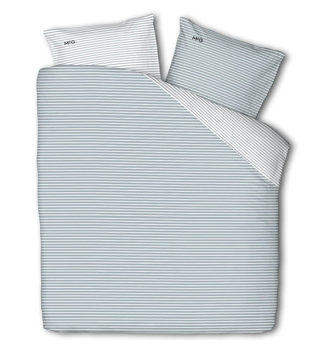 McGregor Dekbedovertrek McGregor - Katoen-Flanel - Blue Stripes