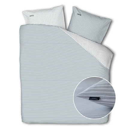 McGregor Dekbedovertrek McGregor - Katoen-Flanel - Blue Stripes