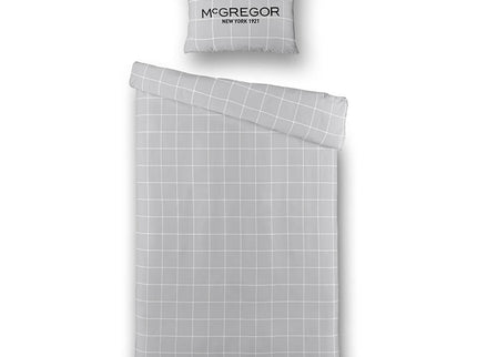 McGregor Dekbedovertrek McGregor - Katoen-Flanel - Gray Grid.