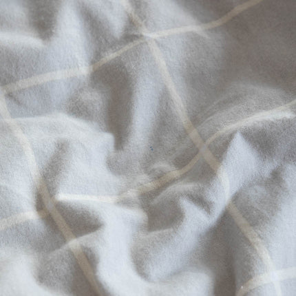 McGregor Dekbedovertrek McGregor - Katoen-Flanel - Gray Grid.