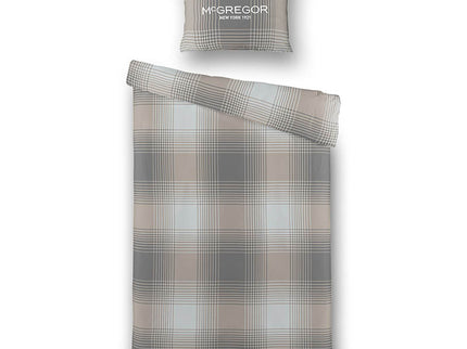 McGregor Dekbedovertrek McGregor - Katoen-Flanel - Taupe Tartan