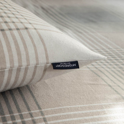 McGregor Dekbedovertrek McGregor - Katoen-Flanel - Taupe Tartan