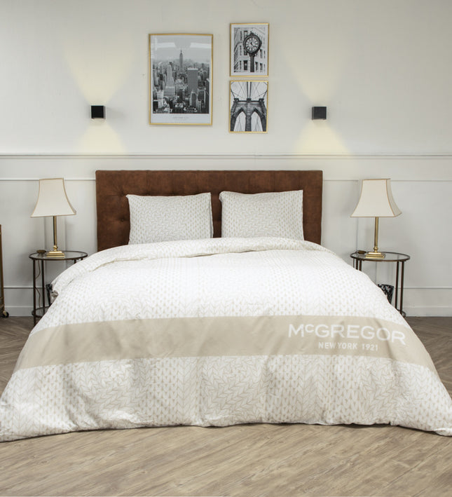 McGregor Dekbedovertrek McGregor - Katoen - Roosevelt - Off White