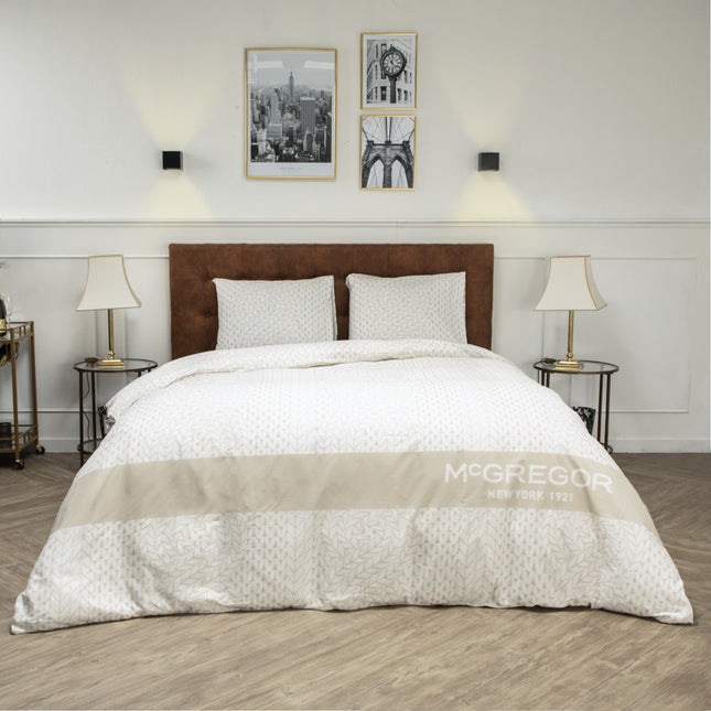 McGregor Dekbedovertrek McGregor - Katoen - Roosevelt - Off White
