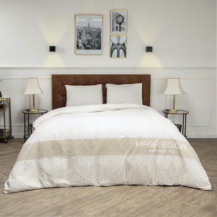 McGregor Dekbedovertrek McGregor - Katoen - Roosevelt - Off White