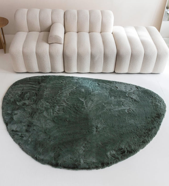 Vloerkleed Comfy Stone - Mosgroen
