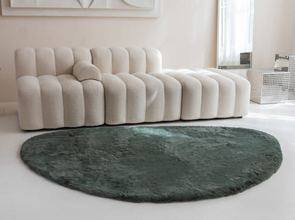 Vloerkleed Comfy Stone - Mosgroen