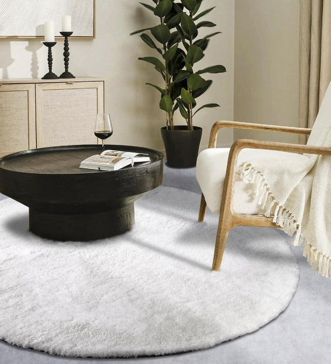 Myk Vloerkleed Olaf - Rond - Ivory Wit