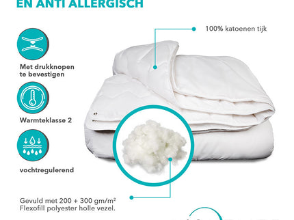 Nightlife Dekbed Katoen - Comfort - 4 Seizoenen