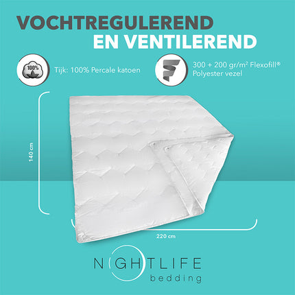 Nightlife Dekbed Katoen - Comfort - 4 Seizoenen