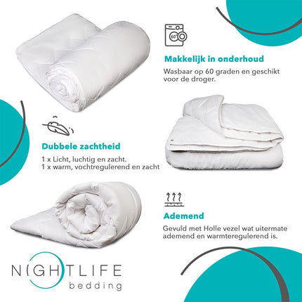 Nightlife Dekbed Katoen - Comfort - 4 Seizoenen