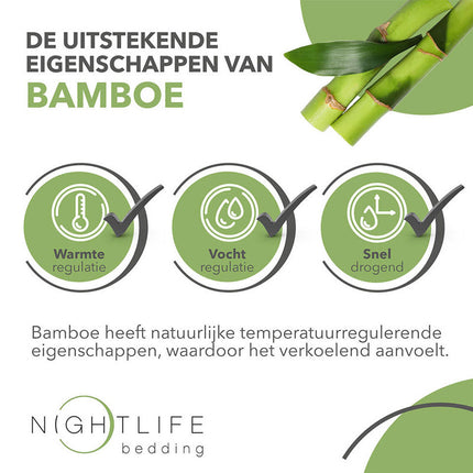 Nightlife Dekbed Natural Bamboe - All Season