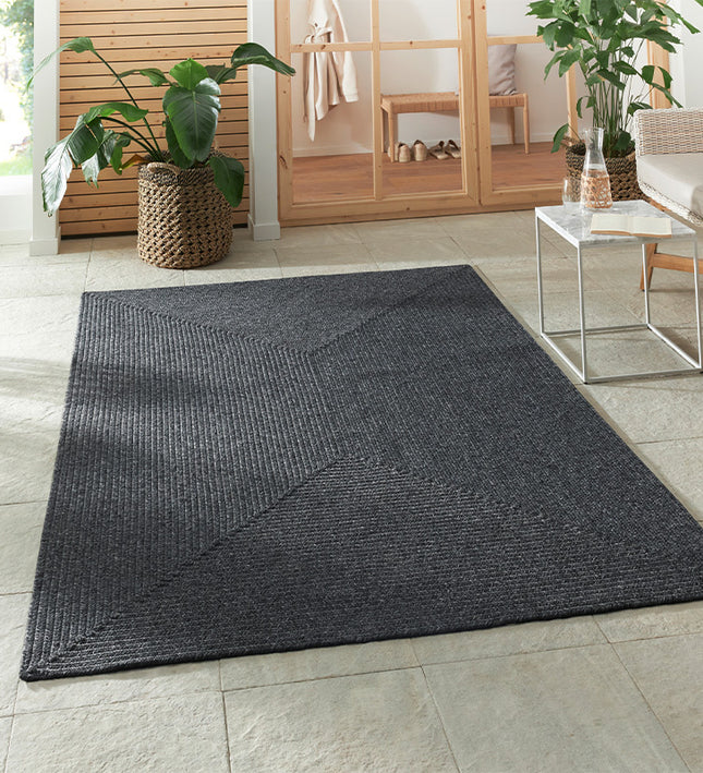 NORTHRUGS Buitenkleed Trenzado - Donkergrijs