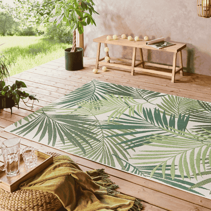 NORTHRUGS Buitenkleed Vai - Creme / Groen