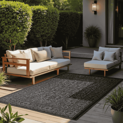 NORTHRUGS Dubbelzijdig Buitenkleed Kona - Zwart