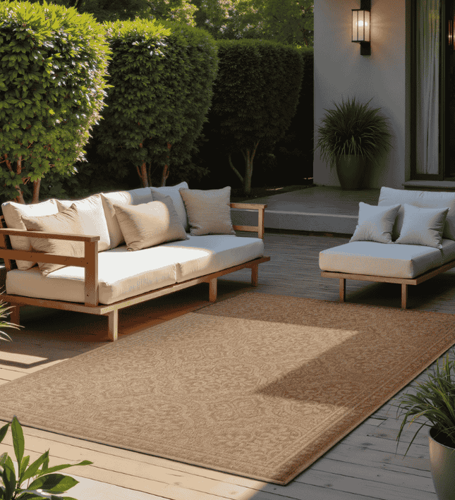 NORTHRUGS Dubbelzijdig Buitenkleed Rosel - Beige