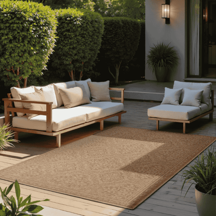 NORTHRUGS Dubbelzijdig Buitenkleed Rosel - Beige