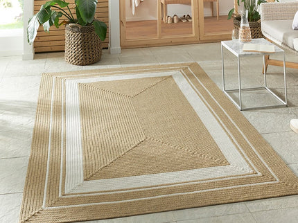 NORTHRUGS Jute Vloerkleed Braids - Beige
