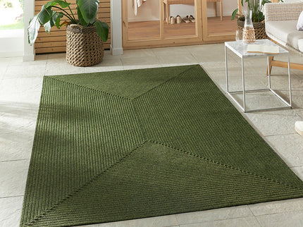 NORTHRUGS Jute Vloerkleed Braids - Groen