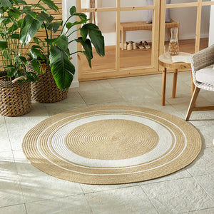 NORTHRUGS Jute Vloerkleed Braids - Rond - Beige
