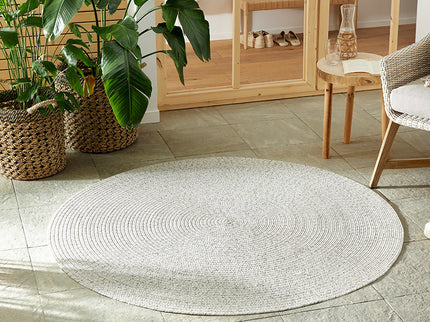 NORTHRUGS Jute Vloerkleed Braids - Rond - Grijs