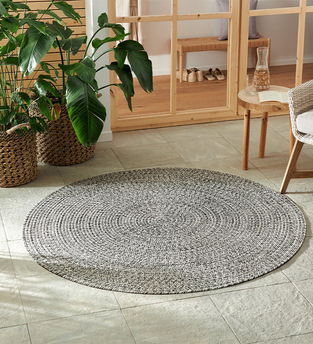 NORTHRUGS Rond  Buitenkleed Trenzado - Beige
