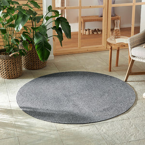 NORTHRUGS Rond  Buitenkleed Trenzado - Lichtgrijs