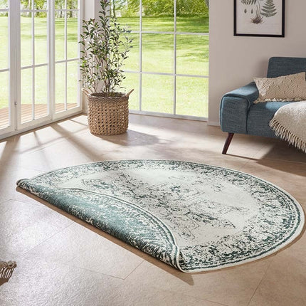 NORTHRUGS Twin Supreme Dubbelzijdig Rond Vloerkleed Borbon - Groen