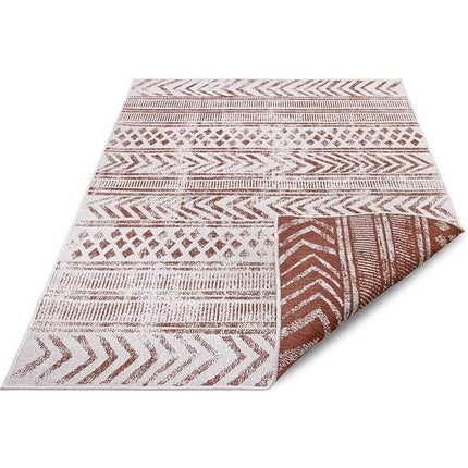 NORTHRUGS Twin Supreme Dubbelzijdig vloerkleed Biri - Terra / Crème