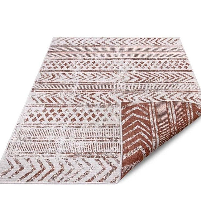 NORTHRUGS Twin Supreme Dubbelzijdig vloerkleed Biri - Terra / Crème