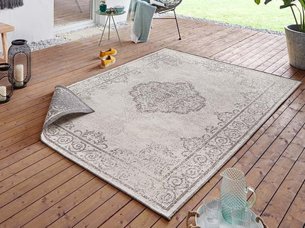 NORTHRUGS Twin Supreme Dubbelzijdig vloerkleed Triomphe - Grijs / Crème