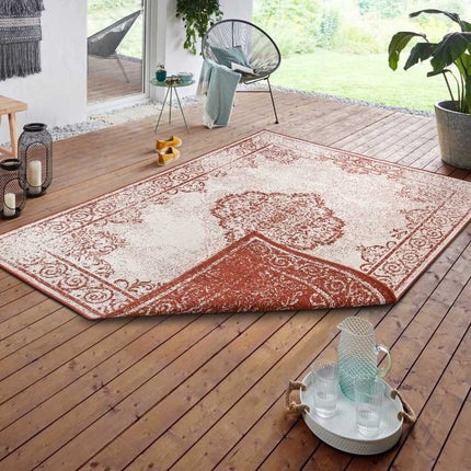 NORTHRUGS Twin Supreme Dubbelzijdig vloerkleed Triomphe - Terra / Crème