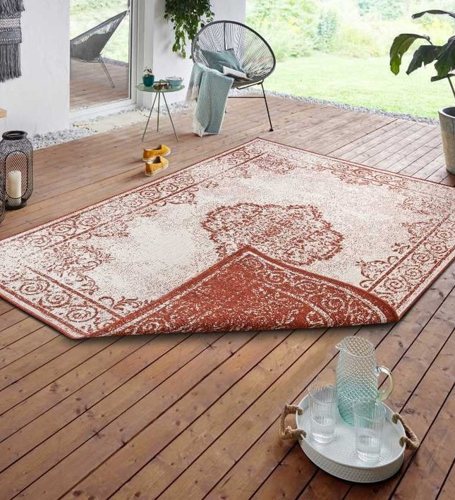 NORTHRUGS Twin Supreme Dubbelzijdig vloerkleed Triomphe - Terra / Crème