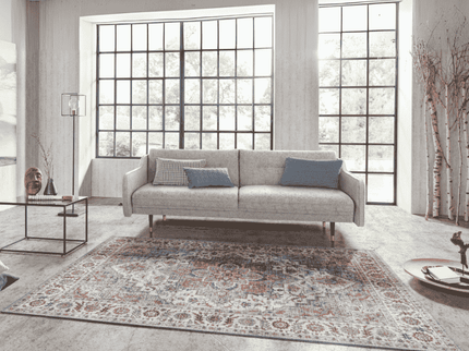 Nouristan Vintage Vloerkleed Anthea - Creme/Blauw