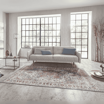 Nouristan Vintage Vloerkleed Anthea - Creme/Blauw