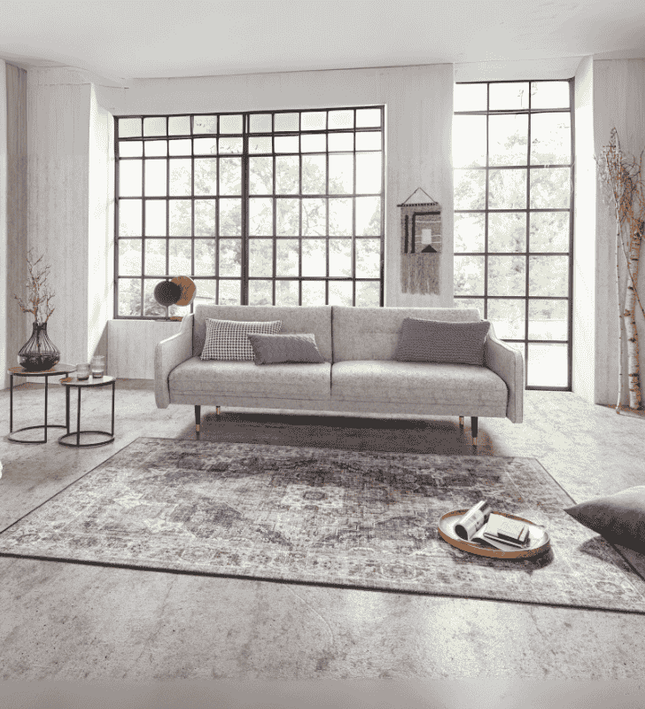 Nouristan Vintage Vloerkleed Sylla - Grijs/Meerkleurig