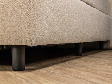 Nova Spring Boxspring Curvy - Teddy