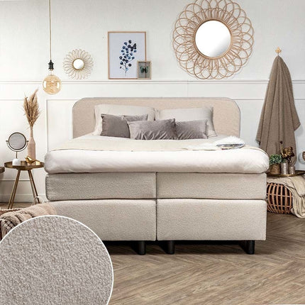 Nova Spring Boxspring Curvy - Teddy
