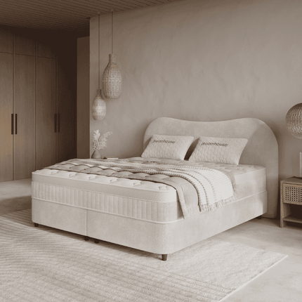 Boxspring met Opbergruimte - Arcus - Off-White