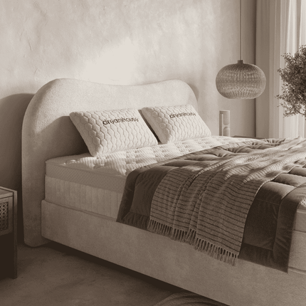 Boxspring met Opbergruimte - Arcus - Off-White