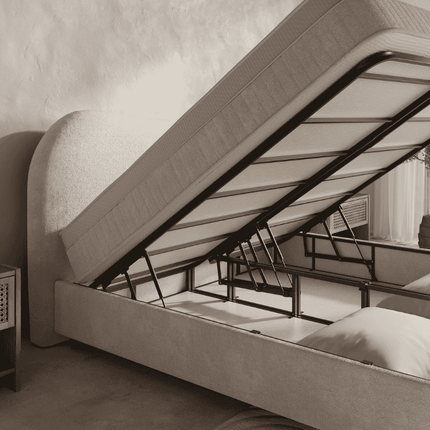 Boxspring met Opbergruimte - Arcus - Off-White