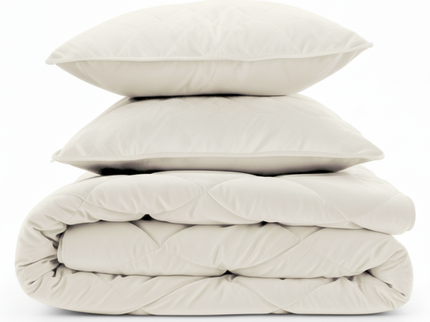 Lazy Dekbed Zonder Overtrek - Velvet - Beige/Off White