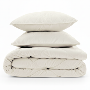 Lazy Dekbed Zonder Overtrek - Velvet - Beige/Off White