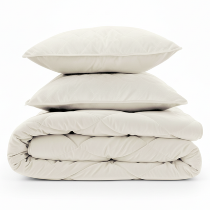 Lazy Dekbed Zonder Overtrek - Velvet - Beige/Off White