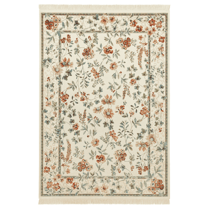 Vloerkleed Oriental Flowers - Crème
