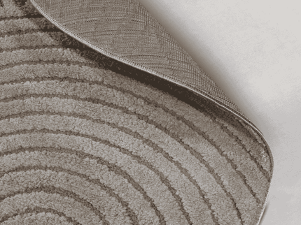 Vloerkleed Panglao Rond - Taupe