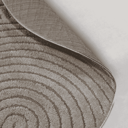 Vloerkleed Panglao Rond - Taupe