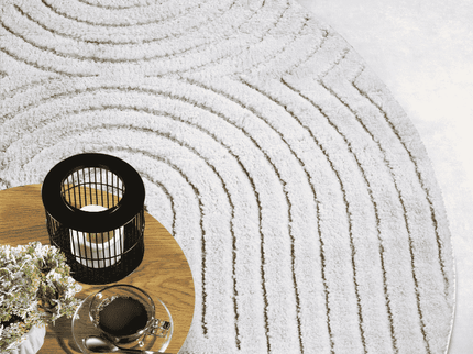 Vloerkleed Panglao Rond - Wit